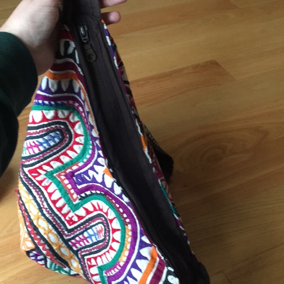 Embroidered Rainbow Cross-Body Bag - Picture 11 of 12